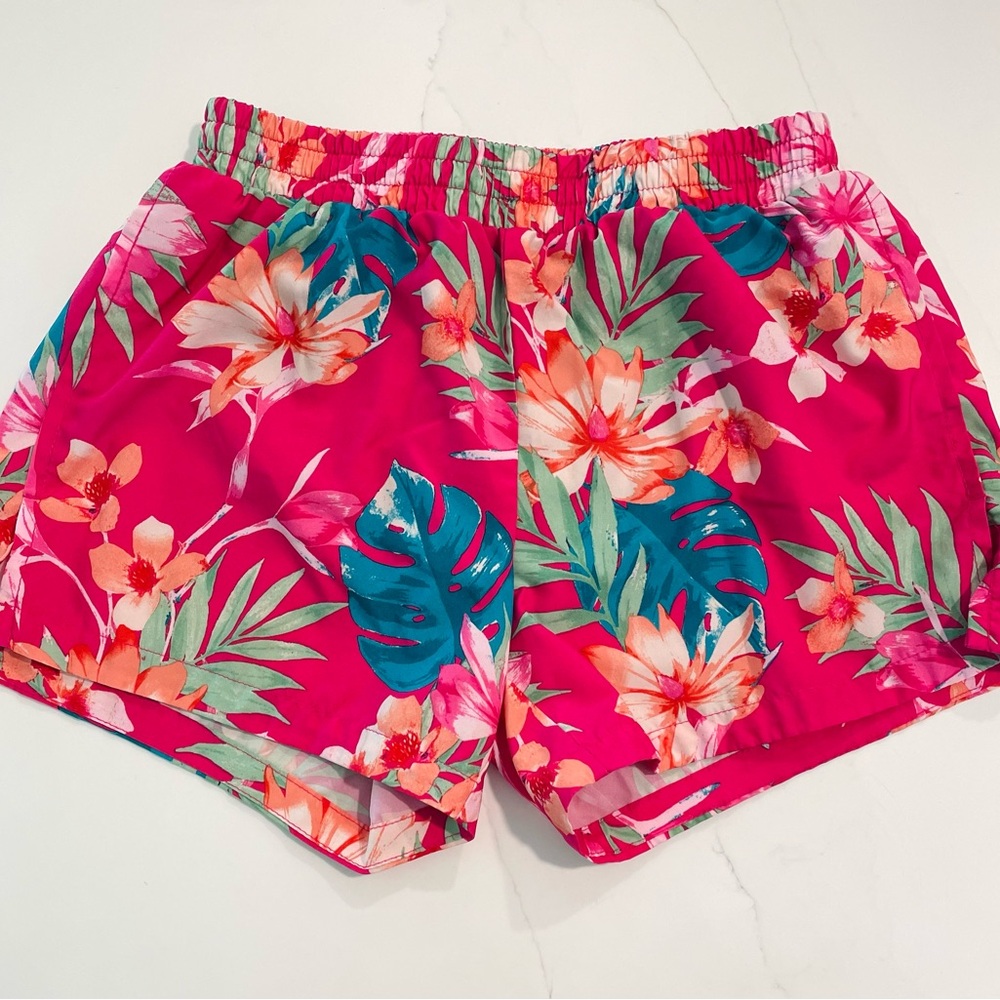 Dry Fast Summer Shorts for Girls Tropical Print Shorts